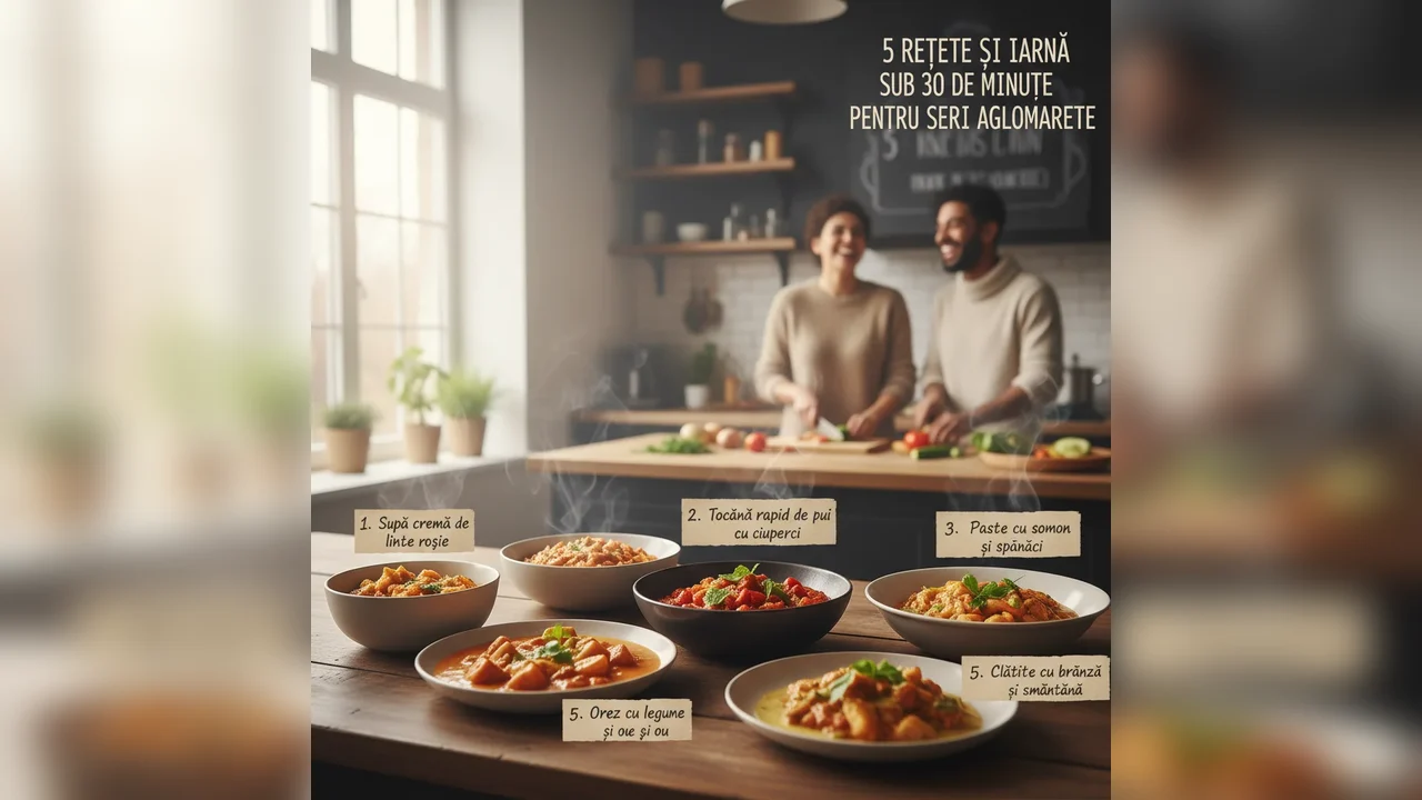 5 rețete de iarnă sub 30 de minute pentru seri aglomerate