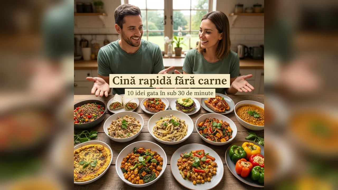 Cină rapidă fără carne: 10 idei gata în sub 30 de minute