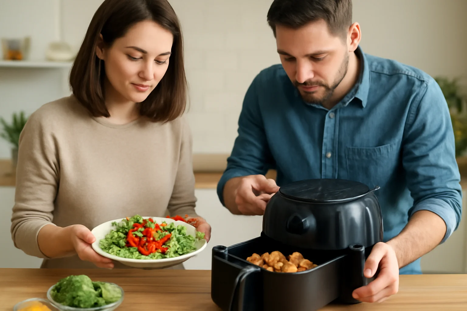 Cum să folosești air fryer pentru mese sănătoase
