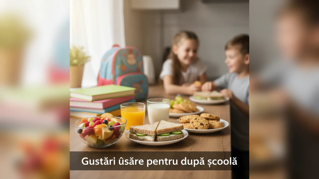 Gustări ușoare pentru după școală