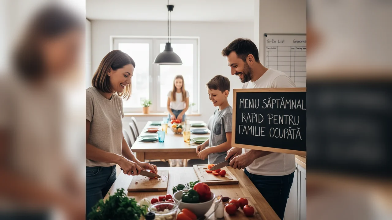 Meniu săptămânal rapid pentru familie ocupată