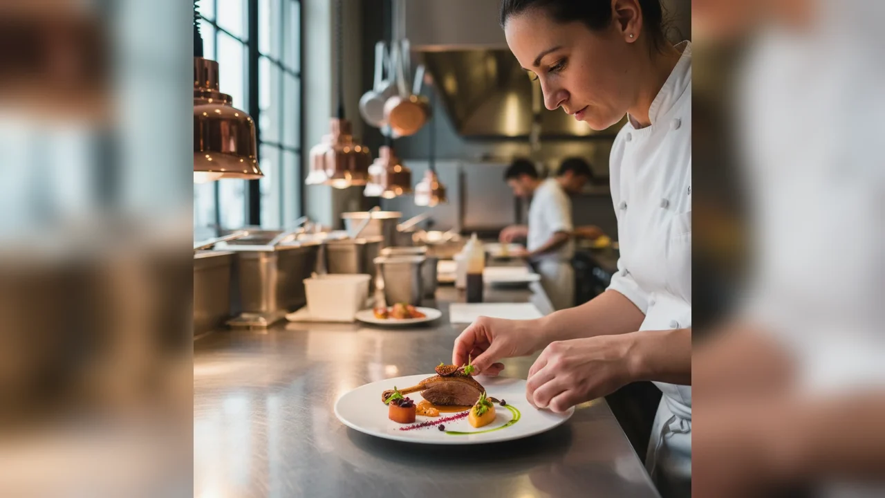 Plating artistic pentru mâncăruri fine