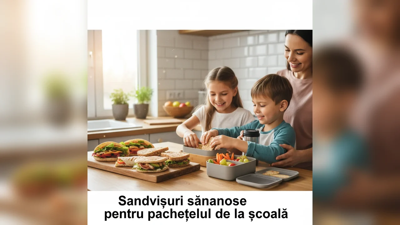 Sandvișuri sănătoase pentru pachețelul de la școală